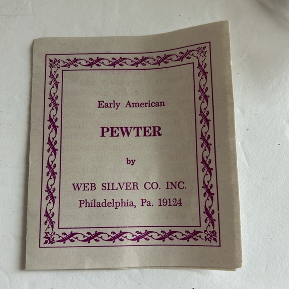 Vintagege - NIB Web Silver Company Pewter Candle Snuffer - Picture 3 of 4